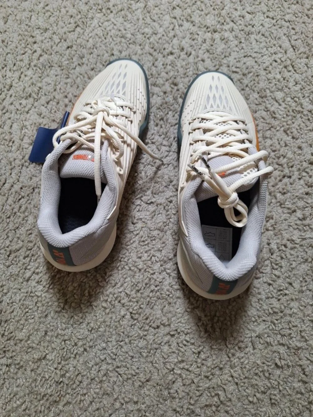 Yonex Power Cushion Sonicage Cream Orange Gray Unisex Tennis Shoes Size 7.5/9